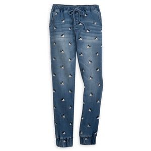 ShopDisney Mickey Mouse denim joggers
